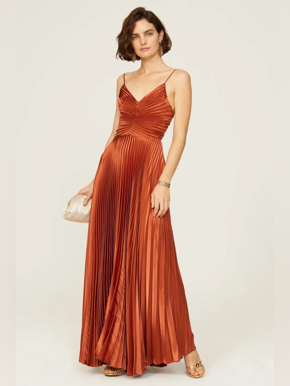 Delfi Collective Aria pleated gown